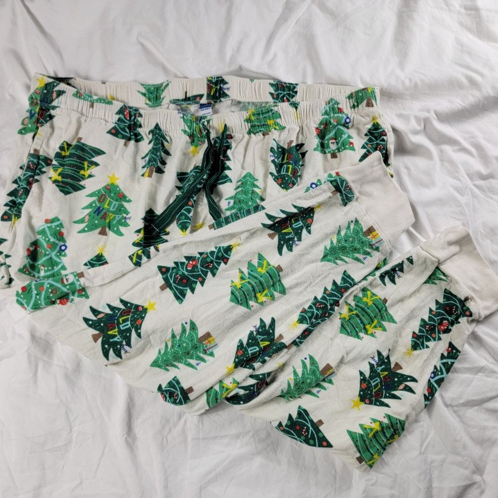 Old Navy Womens 2XL Christmas Tree Pajamas Pants Holiday Winter Nights